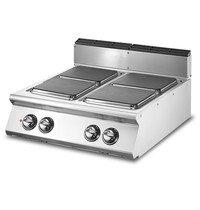 Mastro Fornuis elektrisch | 10,4 kW/h | Met 4 vierkante platen | 800x730x250(h)mm Mastro Fornuis elektrisch | 10,4 kW/h | Met 4 vierkante platen | 800x730x250(h)mm