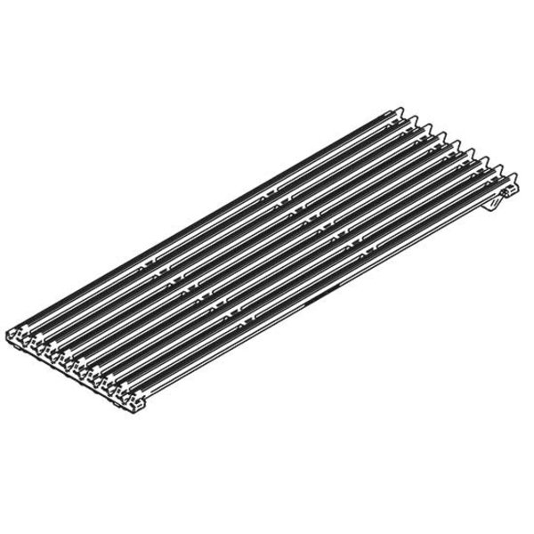 Omkeerbare gietijzeren grill voor vlees of vis | 160(l)x480(d)mm