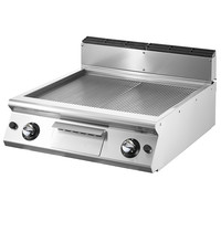 Mastro Bakplaat/Grillplaat | Top | Gegroefd | Gas | 12kW | Bakplaat 670x530mm | 800x730x250(h)mm