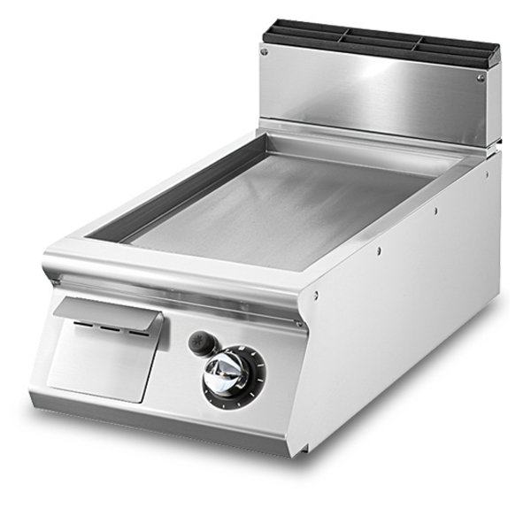 Bakplaat/Grillplaat | Gas | Glad | Chroom | 7kW | Bakplaat 335x530mm | 400x730x250(h)mm
