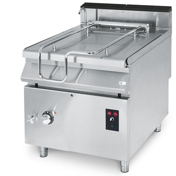 Braadpan | Elektrisch | RVS | 60L | 10kW | Gemotoriseerd Kantelsysteem | 800x730x870(h)mm