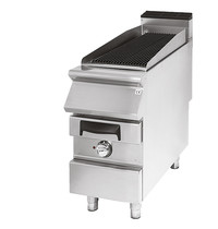 Mastro Stoomgrill op onderstel elektrisch | 6kW | Grill in gietijzer | 400x730x870(h)mm