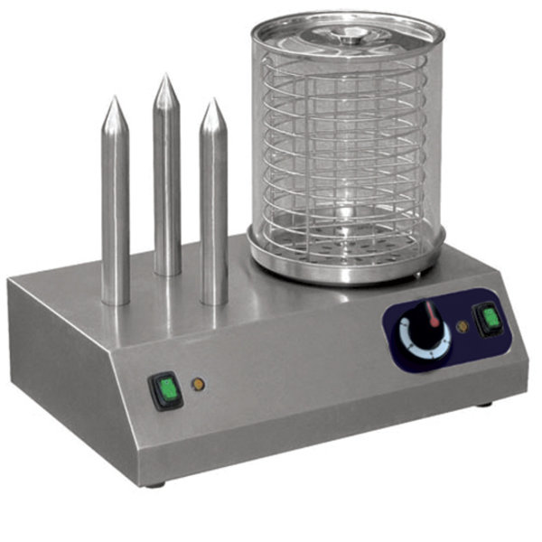 Worstenwarmer | 230V | 3 Warmhoudpennen | Cap. 40 Worsten | 470x330x385(h)mm