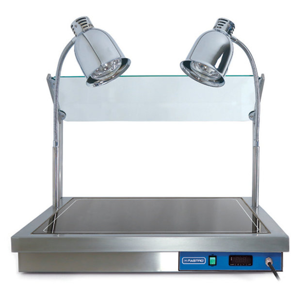 Warmhoudplaat + Infraroodlampen | 2x GN 1/1 | 1.3kW | 800x600x750(h)mm
