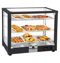 Mastro Warmhoudvitrine | 1.8kW | 3 Niveaus & Dubbele Deuren | 780x490x640(h)mm