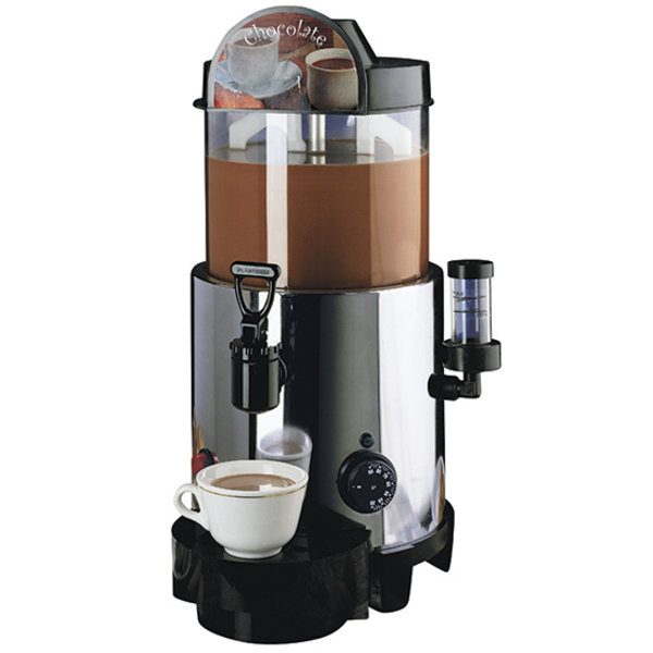 Drankendispenser | Voor Chocolademelk, Glühwein | 5L | 230V | Met Verticale Roerder | 230x230x500()mm