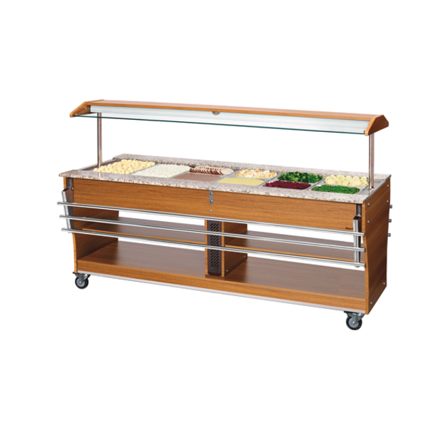 Buffetwagen warm | 6x 1/1 GN | 230V | 2150x880x1370(h)mm