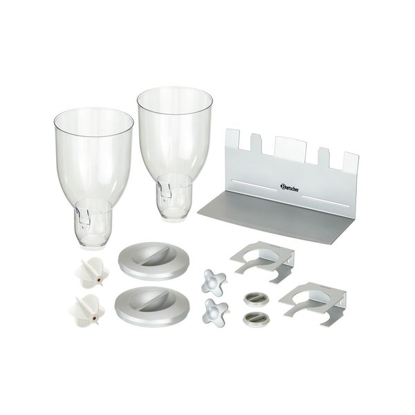Ontbijtgranendispenser dubbel 2x 3,5L | Geschikt voor wandmontage | 360x170x395(h)mm