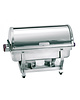 Bartscher Chafing-dish BP Rolltop zilver | 1/1 GN | Met grepen | 620x350x430(h)mm 