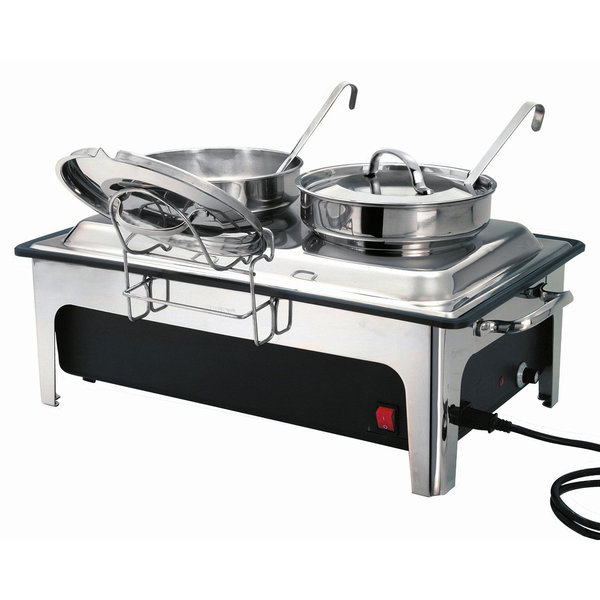 Soepenstation 220E | 2x 4L | Elektronisch | 2.2kW | Met 2 Inzetpannen | 636x357x460(h)mm