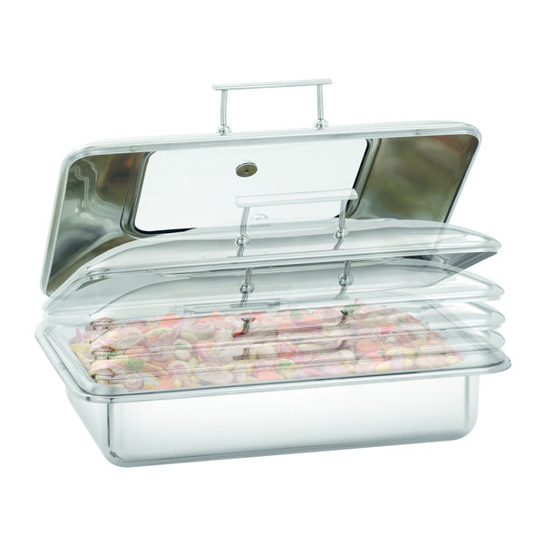 Chafing dish flexible 8,5L | 1/1 GN | Verhitting met vlakke inductie of ingebouwde kookplaat | 580x420x205(h)mm