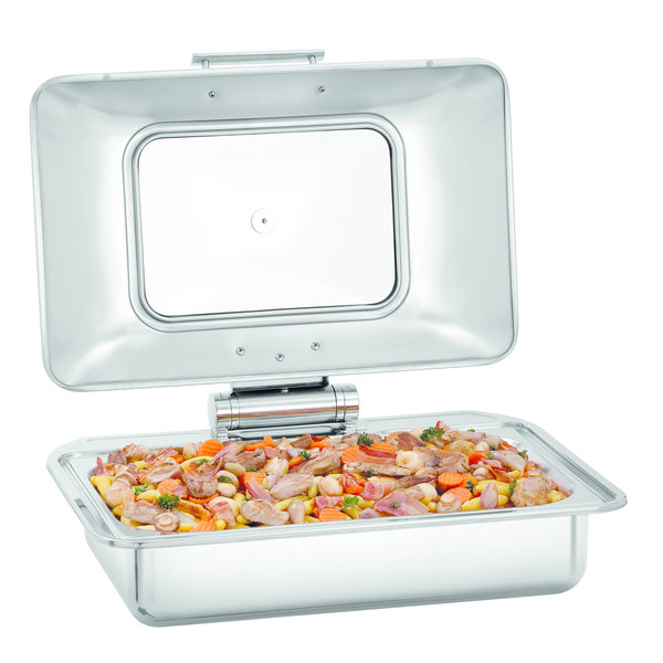 Chafing dish flexible 8,5L | 1/1 GN | Verhitting met vlakke inductie of ingebouwde kookplaat | 580x420x205(h)mm