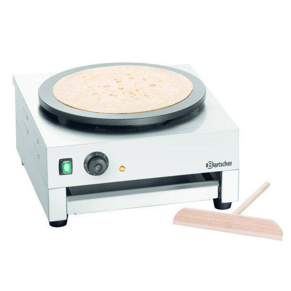 Crêpe-bakplaat | 1CP400 | Elektrisch RVS | Ø400mm | 3kW | 450x510x245(h)mm