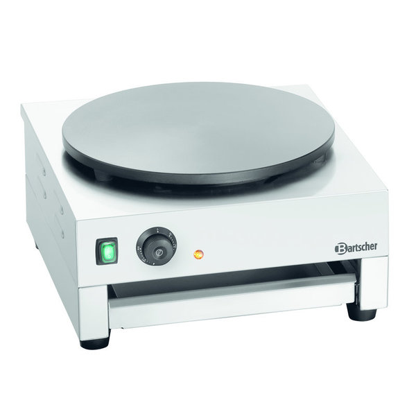 Crêpe-bakplaat | 1CP400 | Elektrisch RVS | Ø400mm | 3kW | 450x510x245(h)mm