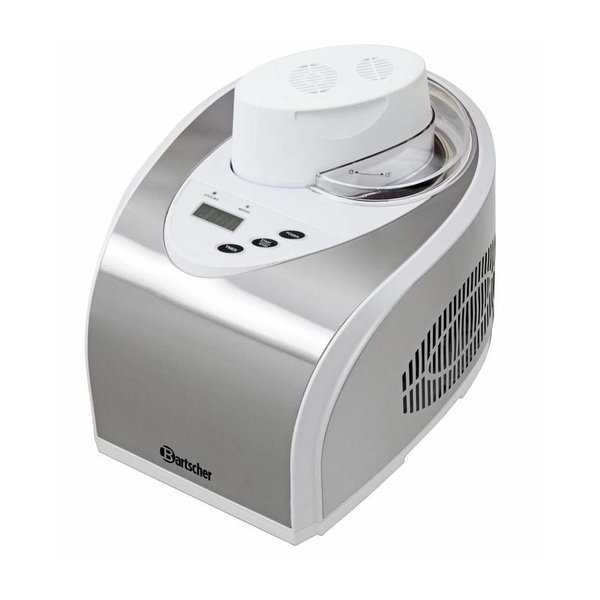 IJsmachine zilver/wit 1,4L | 230V | Productie 30/60 minuten | 290x390x315(h)mm