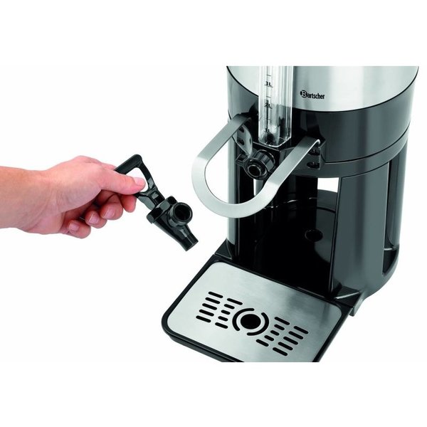 Iso-Dispenser zilver/zwart 8L | Voor warme en koude dranken | 235x350x635(h)mm