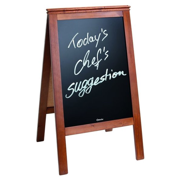 Krijtstoepbord | BISTRO | Hout | Schrijfvlak 530x795mm