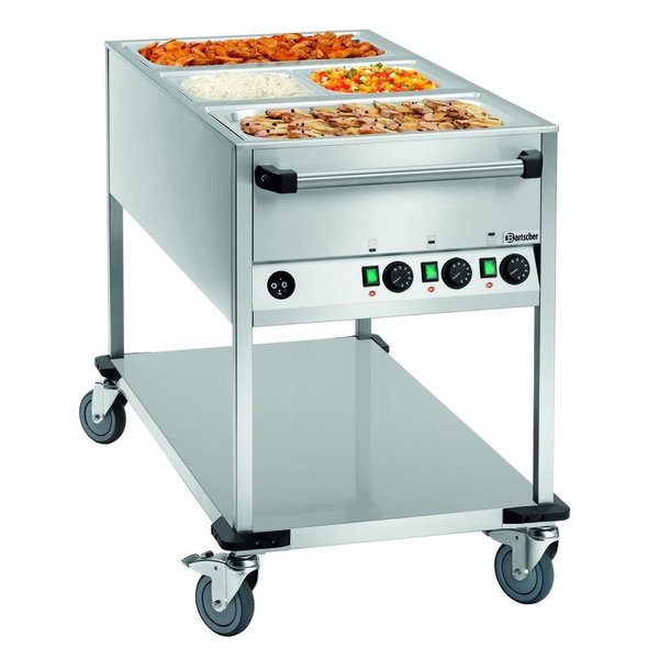 Voedseltransportwagen | WB3110 | 3x 1/1 GN | 2.1kW | 655x1300x910(h)mm