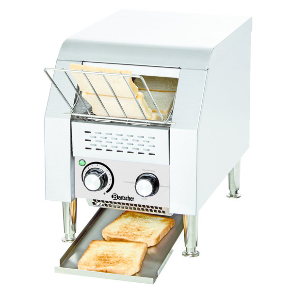 Doorlooptoaster | MINI | RVS | Enkel | Max. 75/u. | 1.34kW (230V) | 285x420x390(h)mm