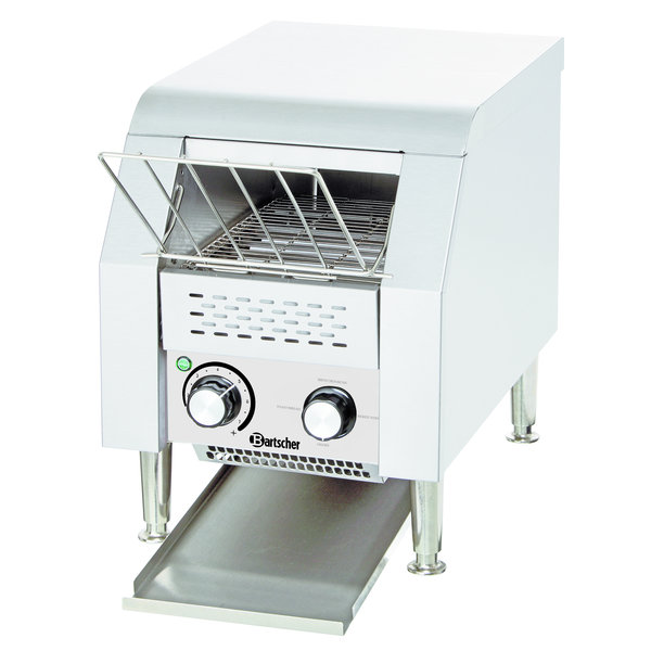 Doorlooptoaster | MINI | RVS | Enkel | Max. 75/u. | 1.34kW (230V) | 285x420x390(h)mm