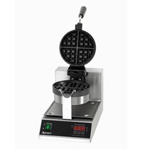 Bartscher Wafelijzer Deluxe 1BW170D | 1kW | Wafelgrootte Ø170x35(h)mm | 260x505x320(h)mm