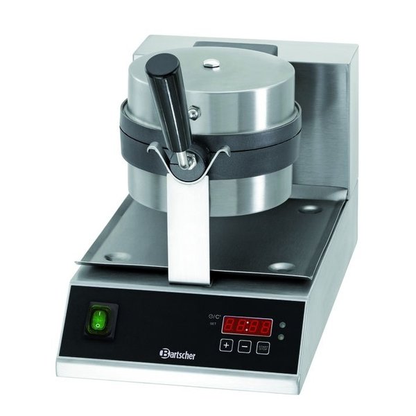 Wafelijzer Deluxe 1BW170D | 1kW | Wafelgrootte Ø170x35(h)mm | 260x505x320(h)mm