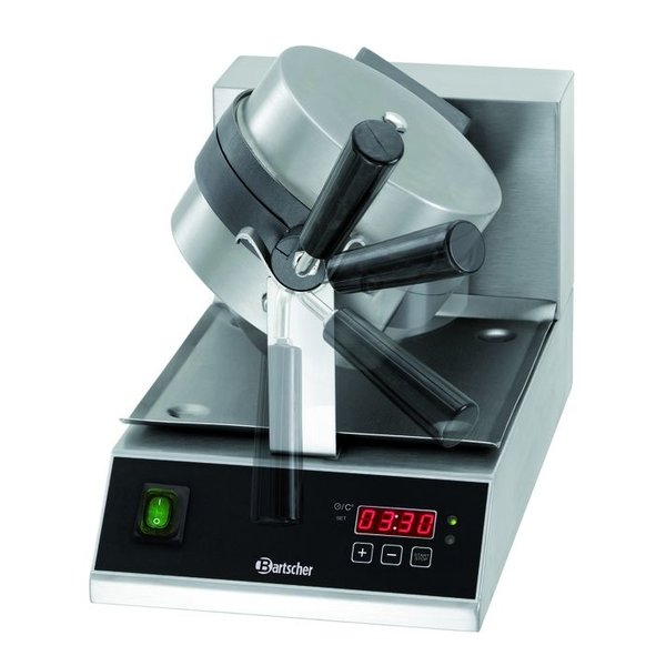 Wafelijzer Deluxe 1BW170D | 1kW | Wafelgrootte Ø170x35(h)mm | 260x505x320(h)mm