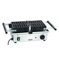 Bartscher Wafelijzer "Deluxe II" | 1.5kW | Wafelgrootte 165x100x25(h)mm | 525x340x250(h)mm