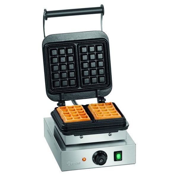 Wafelijzer | 1BW160-101 | Enkel | 2.2kW | Wafelgrootte 160x100x32(h)mm | 285x470x245(h)mm