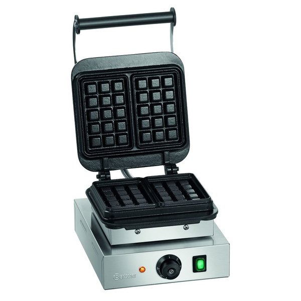 Wafelijzer | 1BW160-101 | Enkel | 2.2kW | Wafelgrootte 160x100x32(h)mm | 285x470x245(h)mm