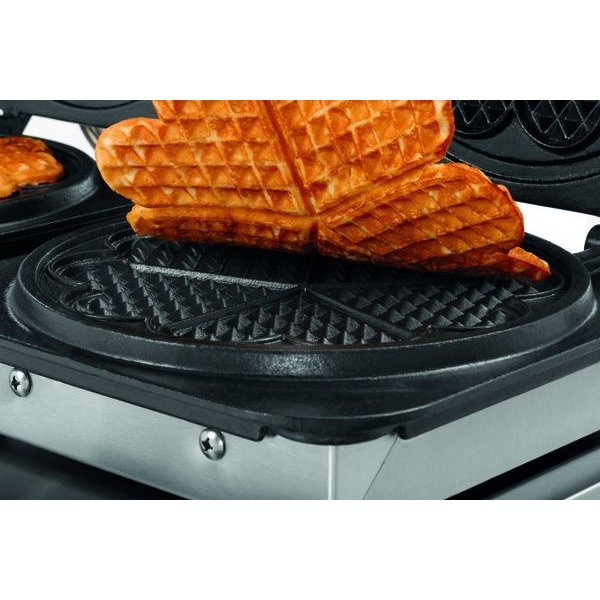 Wafelijzer | 2HW211 | Dubbel | 4.4kW | Wafelgrootte Ø210x16(h)mm | 600x470x230(h)mm