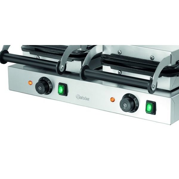 Wafelijzer | 2HW211 | Dubbel | 4.4kW | Wafelgrootte Ø210x16(h)mm | 600x470x230(h)mm