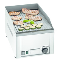 Bartscher Bakplaat/Grillplaat | GDP 320E-R | Bakplaat Geribbeld (b)320x(d)480mm | 3kW | 325x580x310(h)mm 