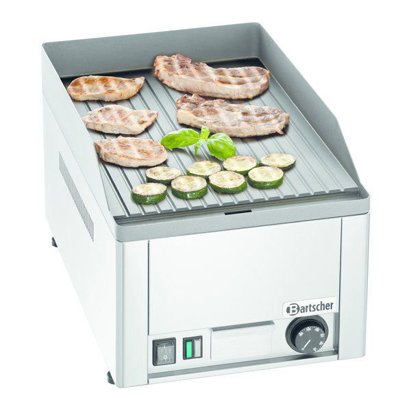 Bakplaat/Grillplaat | GDP 320E-R | Bakplaat Geribbeld (b)320x(d)480mm | 3kW | 325x580x310(h)mm