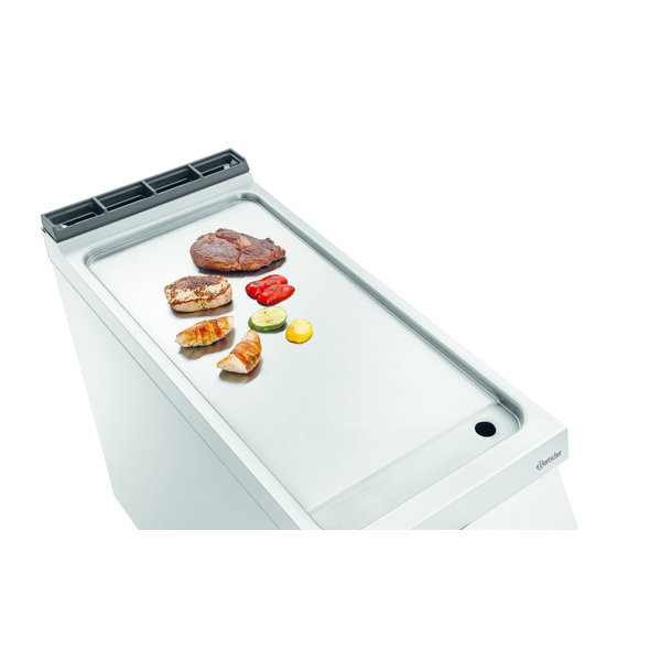 Bakplaat/Grillplaat 900 | Bakplaat Glad (b)355x(d)760mm | 7.5kW | 400x900x900(h)mm