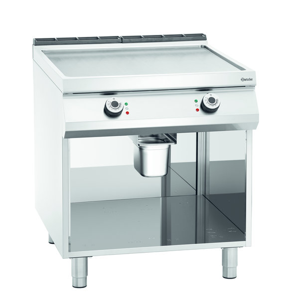 Bakplaat/Grillplaat | Bakplaat Glad (b)755x(d)760mm | 15kW | 800x900x900(h)mm