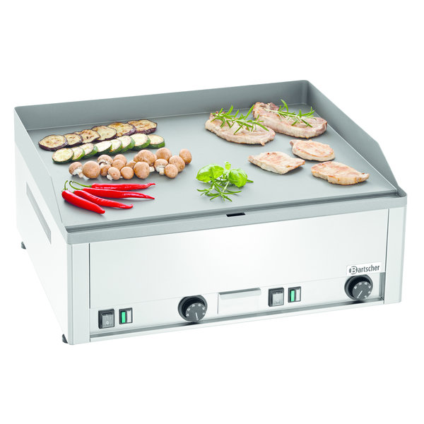 Bakplaat/Grillplaat | 650E-G | Bakplaat Glad (b)650x(d)480mm | 6kW | 660x580x310(h)mm