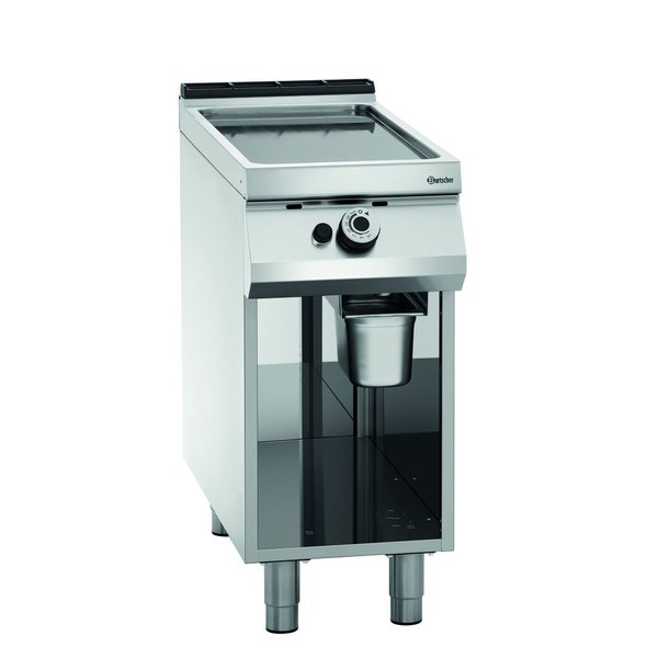 Bakplaat/Grillplaat 00 | Bakplaat glad (b)355x(d)760mm | 9kW | 400x900x900(h)mm