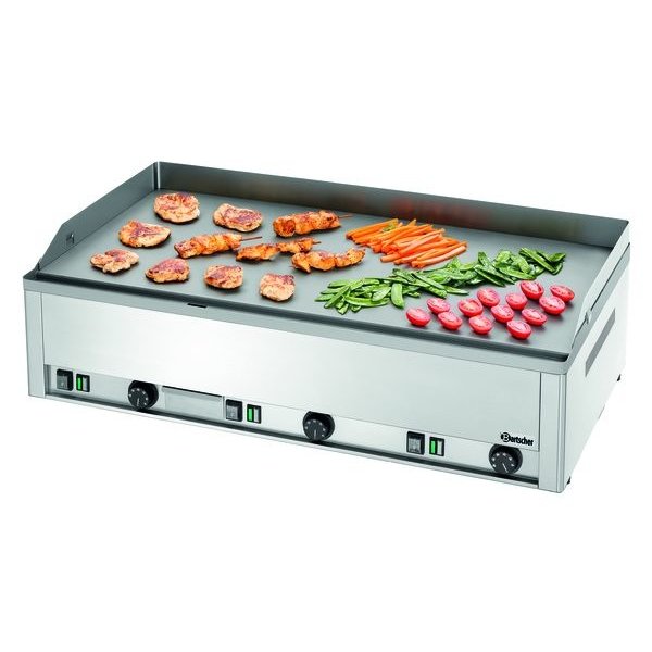 Bakplaat/Grillpplaat | GDP 980E-G | Bakplaat Glad (b)980x(d)480mm | 9kW | 990x580x310(h)mm