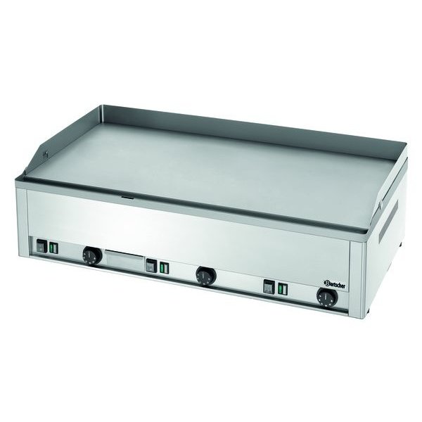 Bakplaat/Grillpplaat | GDP 980E-G | Bakplaat Glad (b)980x(d)480mm | 9kW | 990x580x310(h)mm