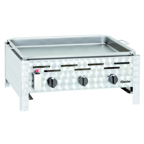 Braadgrill | Gas | 3 Pits | 11kW | 650x570x270(h)mm