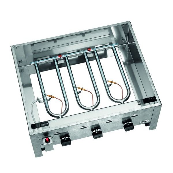 Braadgrill | Gas | TB1000PF | 3 Pits | 10kW | 705x560x275(h)mm