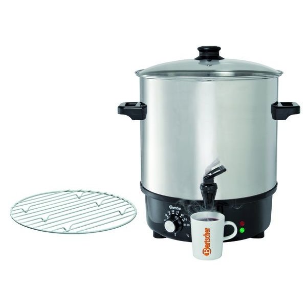 Glüwheinpan/Heetwaterpan | CNS 25L | 2kW | 379x420x473(h)mm