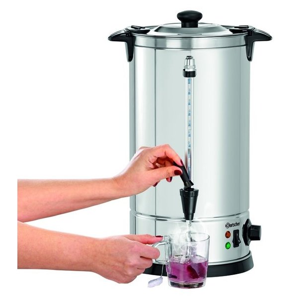 Heetwaterdispenser | Zilver/Zwart | 8.5L | 1.6kW | 225x225x470(h)mm