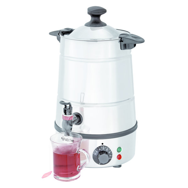 Heetwaterdispenser | Zilver/Zwart | 5L | 1.8kW | 280x265x400(h)mm