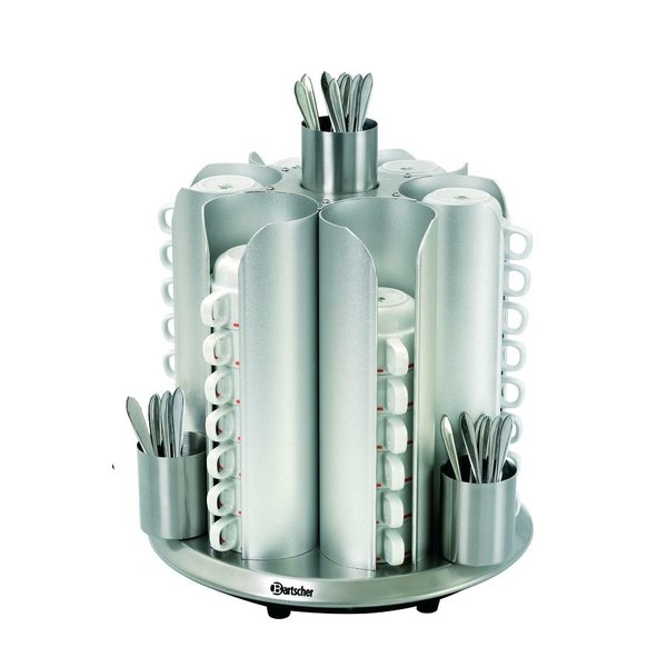 Kopjesverwarmer CNS | Cap. 48 Kopjes | 230V | 360x360x415(h)mm