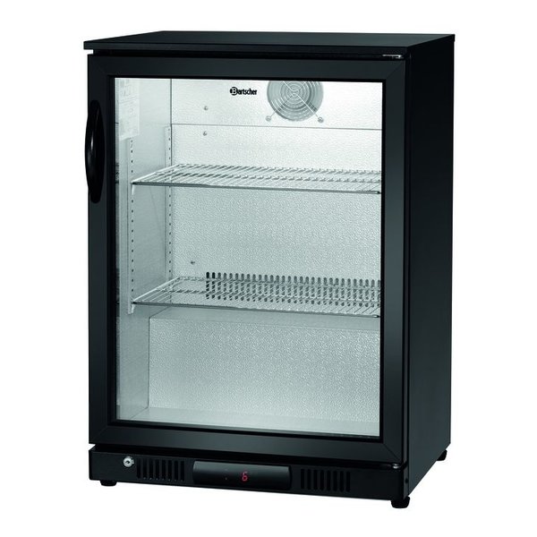 Barkoelkast | Zwart | 124L | 1 Zelfsluitende Deur | 230V | 600x500x850(h)mm