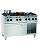 Bartscher Gasfornuis MFG 7340 | 6 Kookpitten | 3x 3.5kW + 3x 6kW | Elektrische Oven | 2/1 GN | 6kW | 1200x700x910(h)mm 