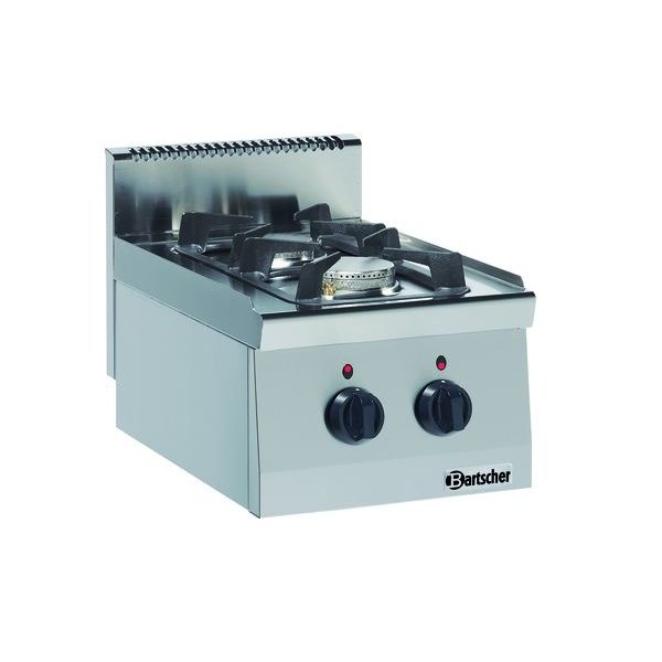 Gasfornuis 600 | 2 Kookpitten | 1x 3.5kW + 1x 6kW | 400x600x290(h)mm