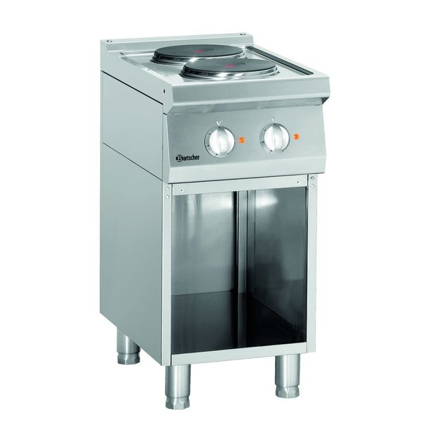 Fornuis | Elektrisch | 2 Kookplaten | 2x 2.6kW | 400x700x850(h)mm
